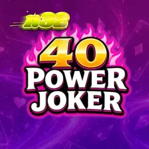 Tampilan visual mesin slot 40 Power Joker dengan simbol klasik dan latar belakang galaksi